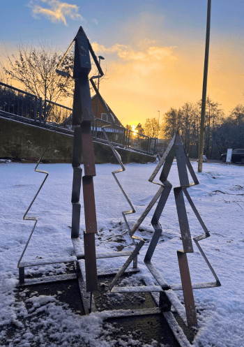 Juletræ i Cortenstål