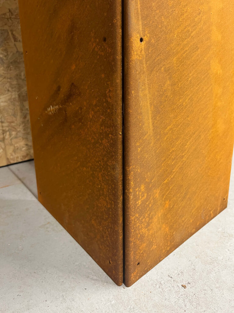 Glat beklædning - hjørne